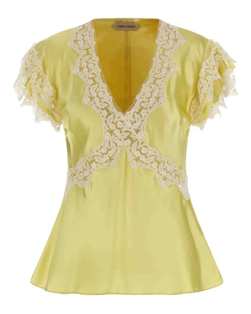 Alberta Ferretti Top - Gelb Gelb