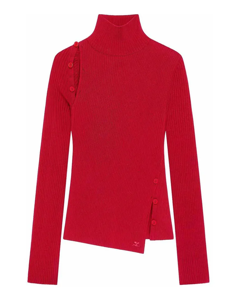 Courrèges Rollkragenpullover - Rot Rot