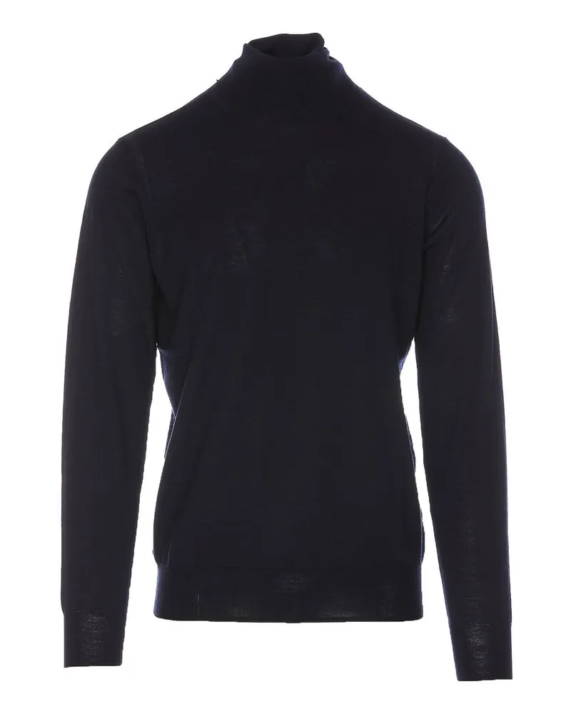 Paolo Pecora Milano Rollkragenpullover - Blau Blau