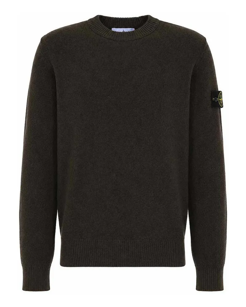 Stone Island Rundhalspullover - Grau Grau