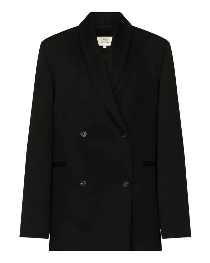 Loulou Studio Casualjacke - Schwarz Schwarz