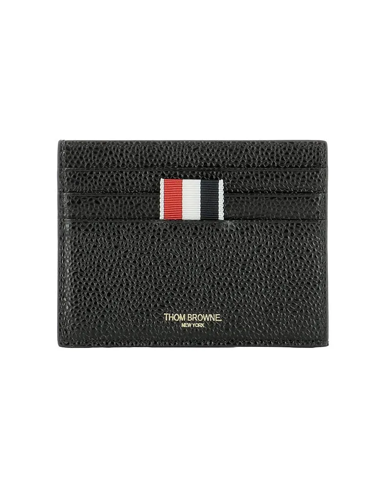 Thom Browne Portemonnaie - Schwarz Schwarz