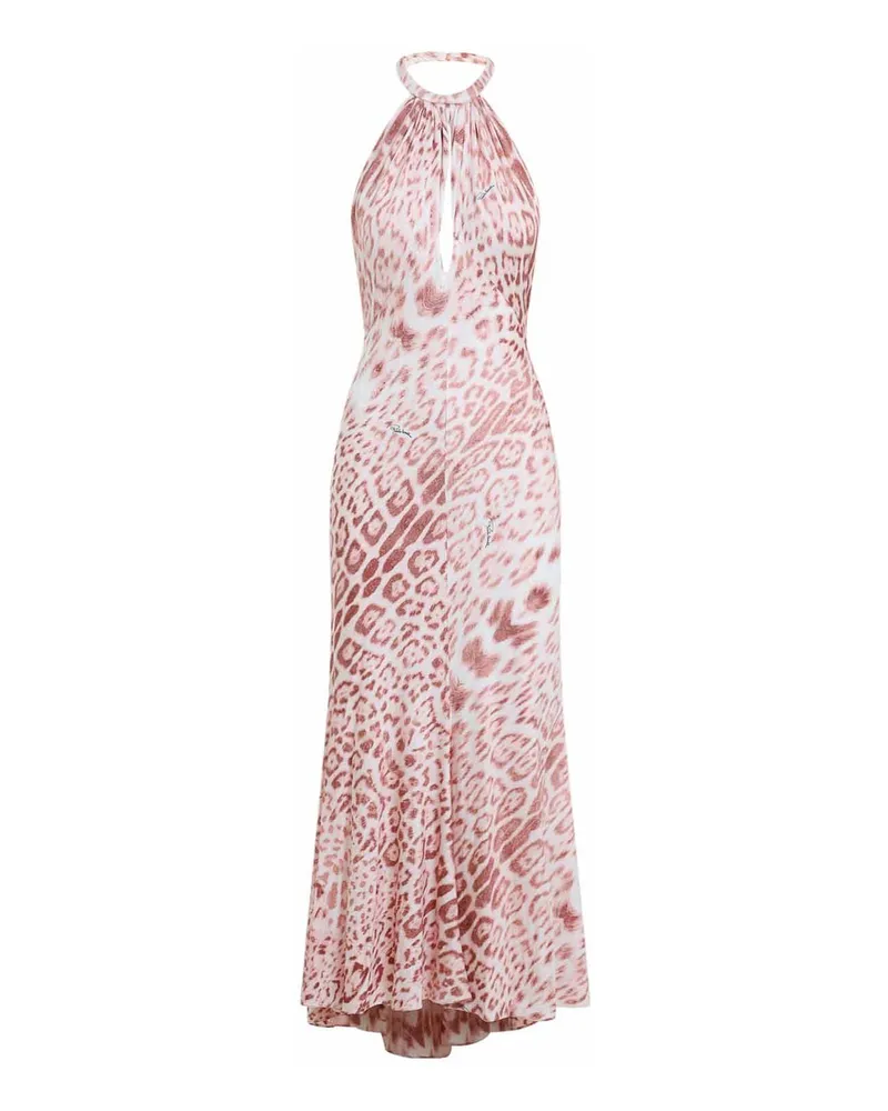 Roberto Cavalli Knielanges Kleid - Rosa Nude
