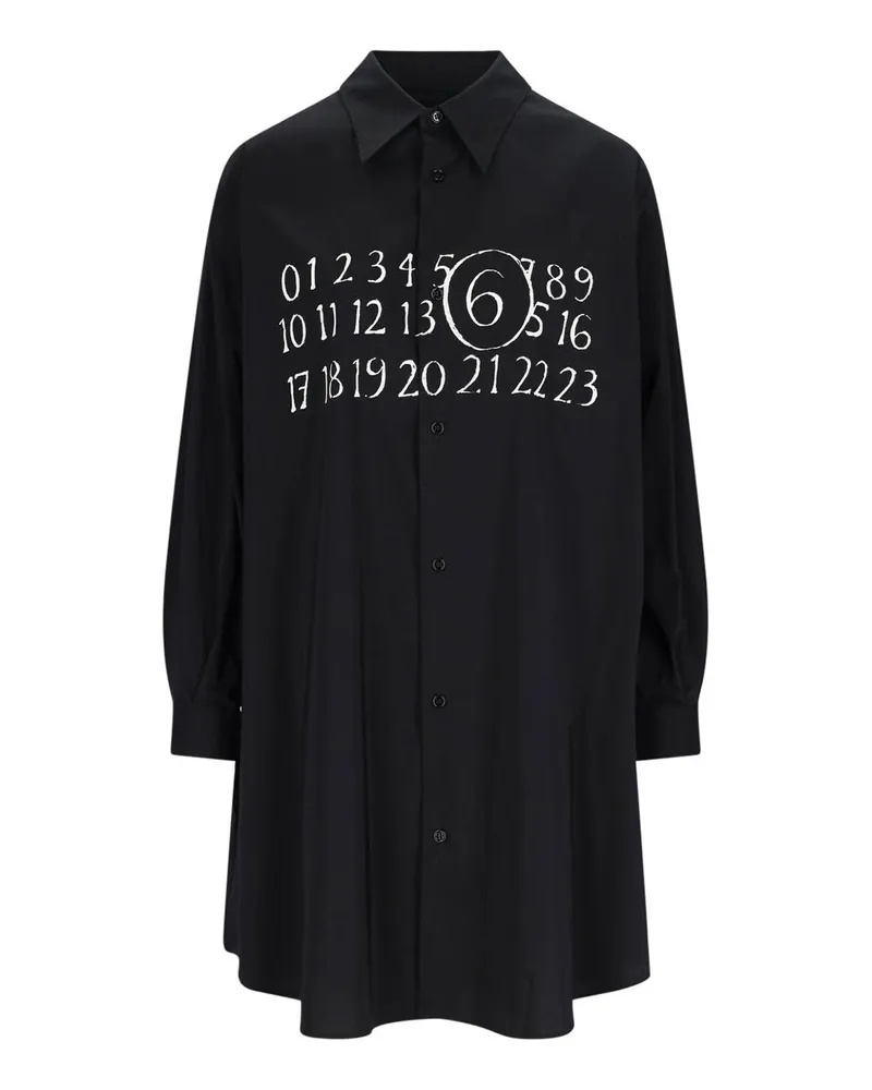 Maison Margiela Maxikleid - Schwarz Schwarz