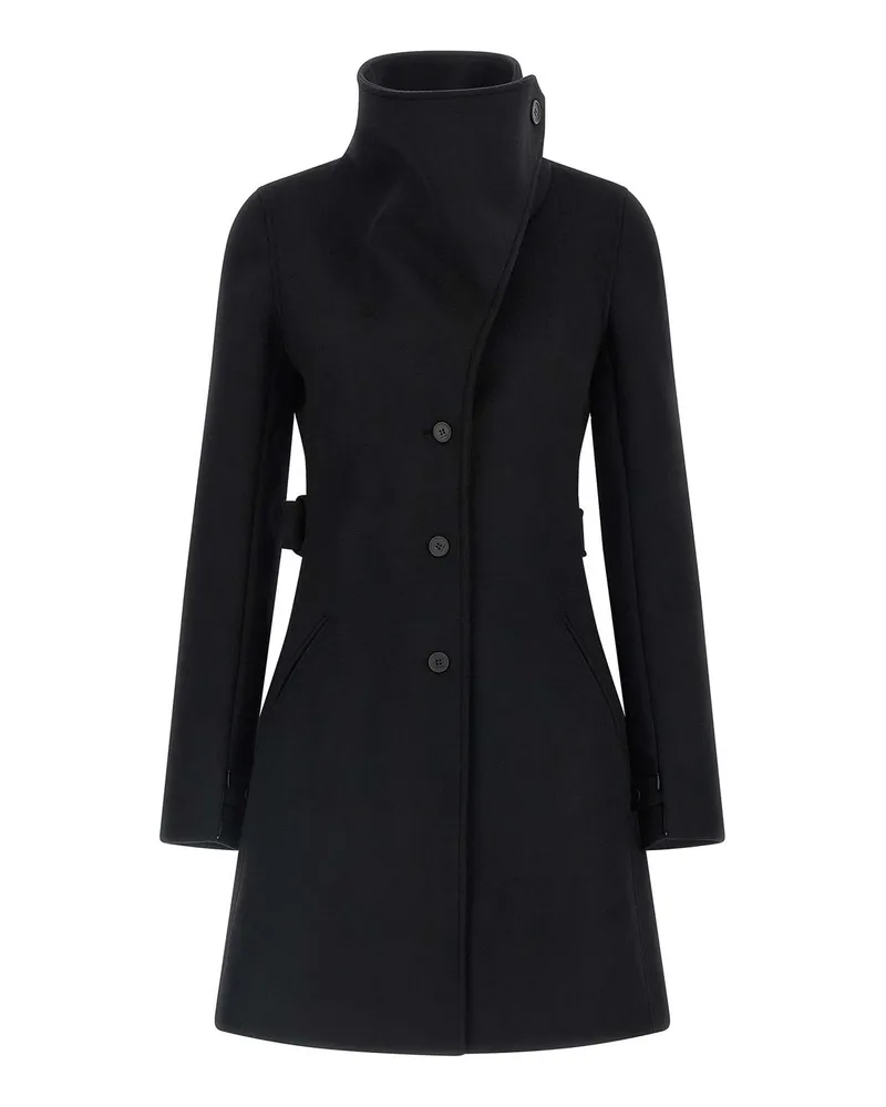 Courrèges Kurzer Mantel - Schwarz Schwarz