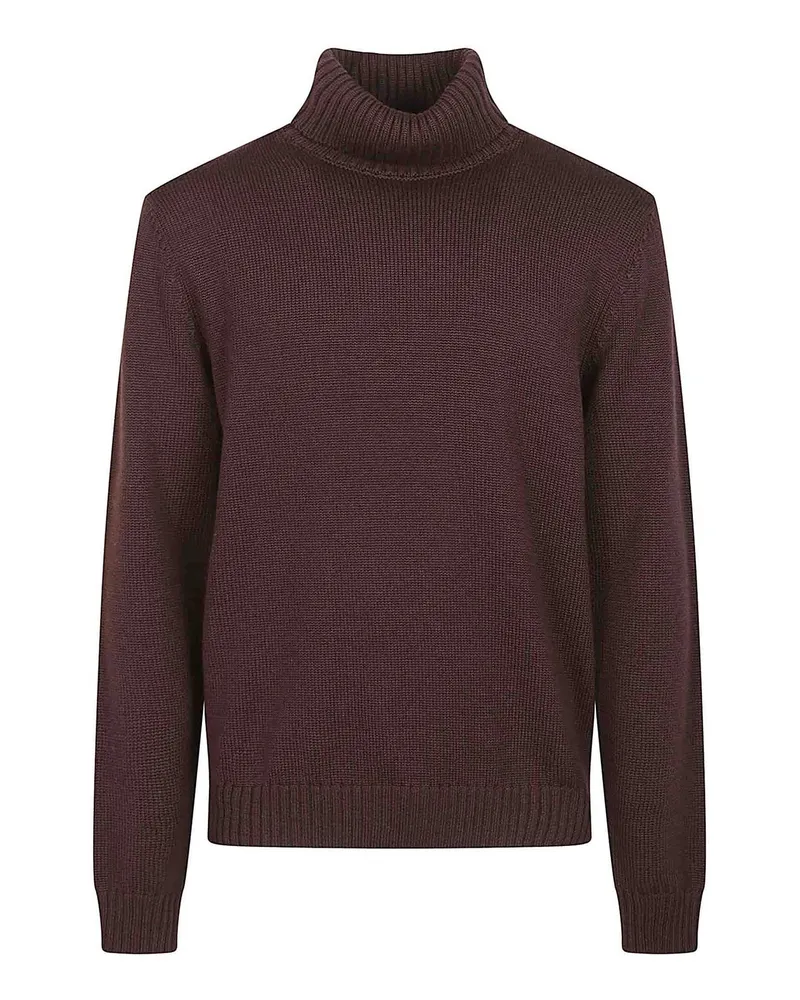 Zanone Rollkragenpullover - Braun Braun