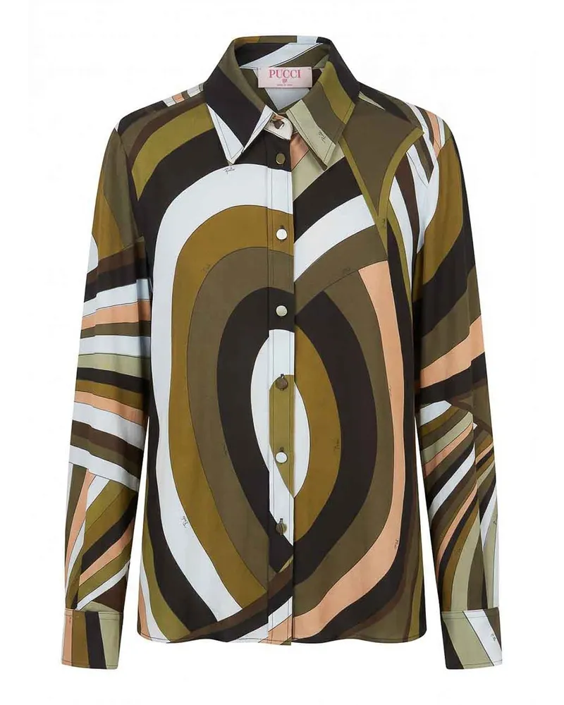 Emilio Pucci Hemd - Blau Blau