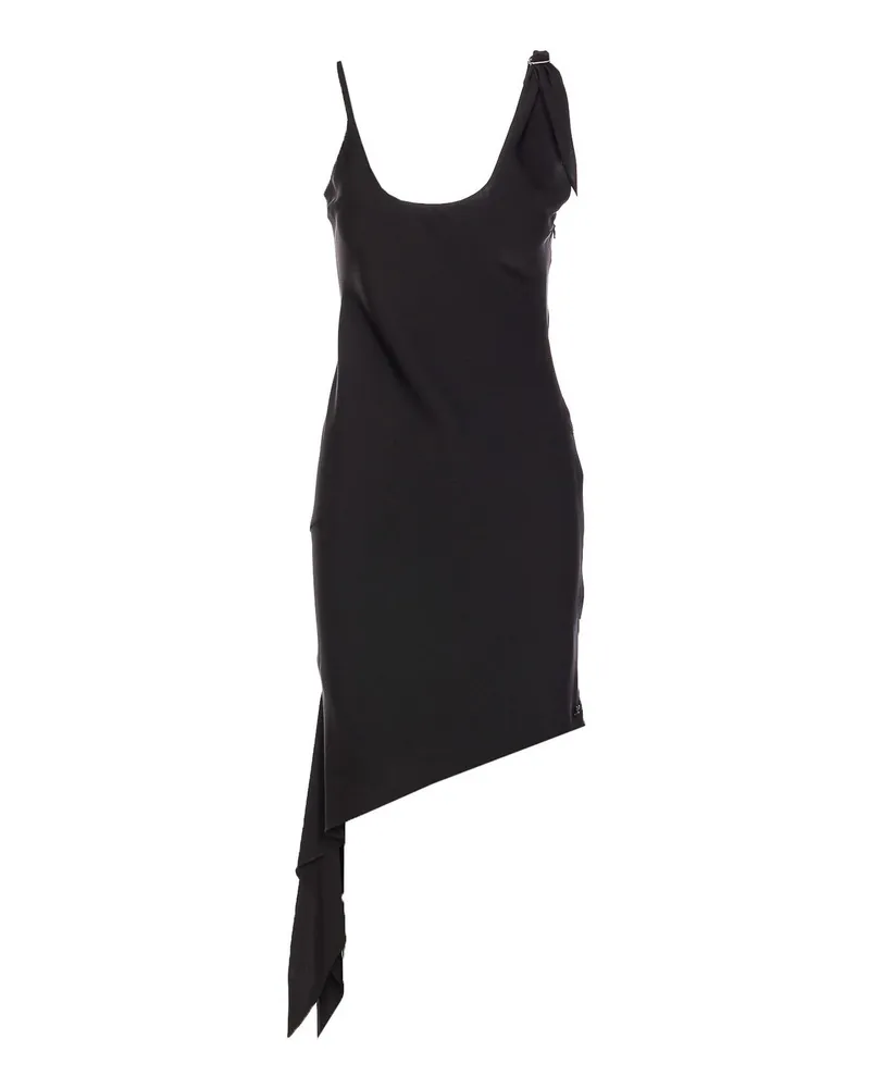 Courrèges Maxikleid - Schwarz Schwarz