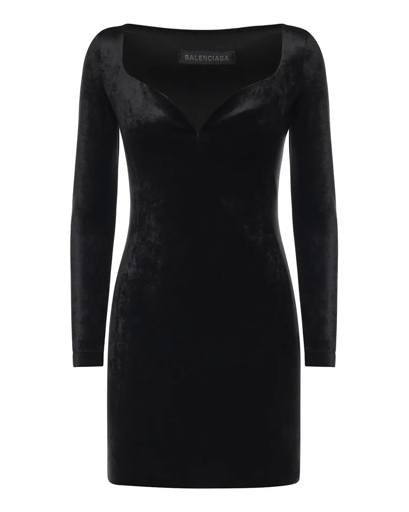 Balenciaga Knielanges Kleid - Schwarz Schwarz