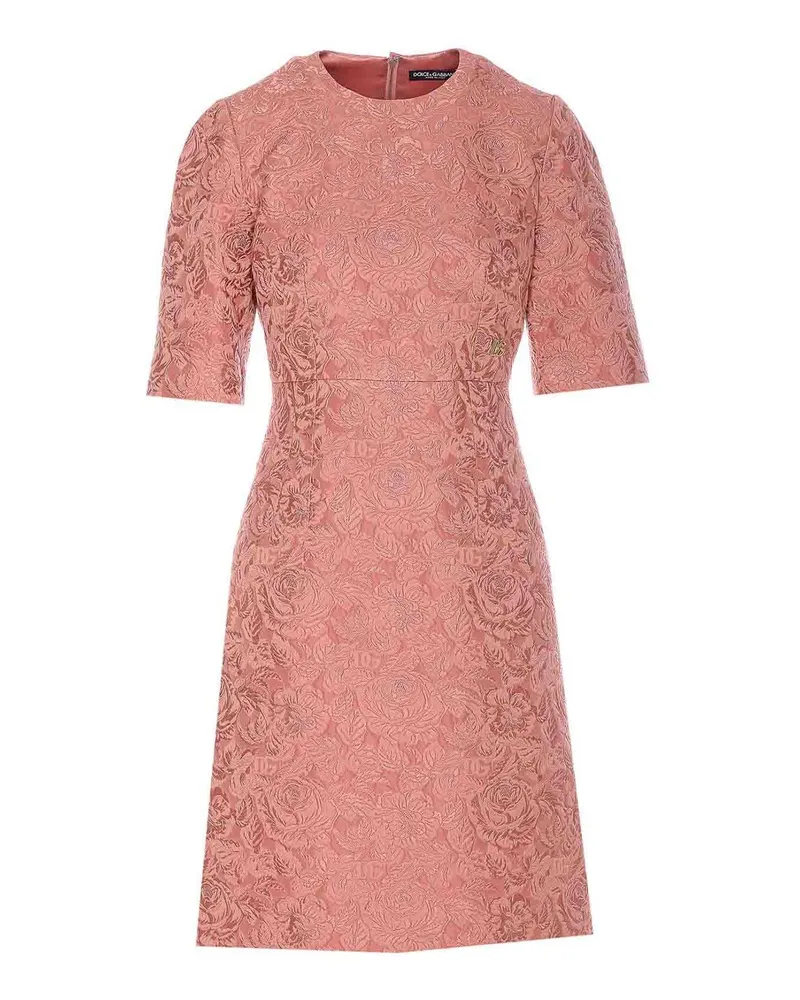 Dolce & Gabbana Maxikleid - Nude Rosa