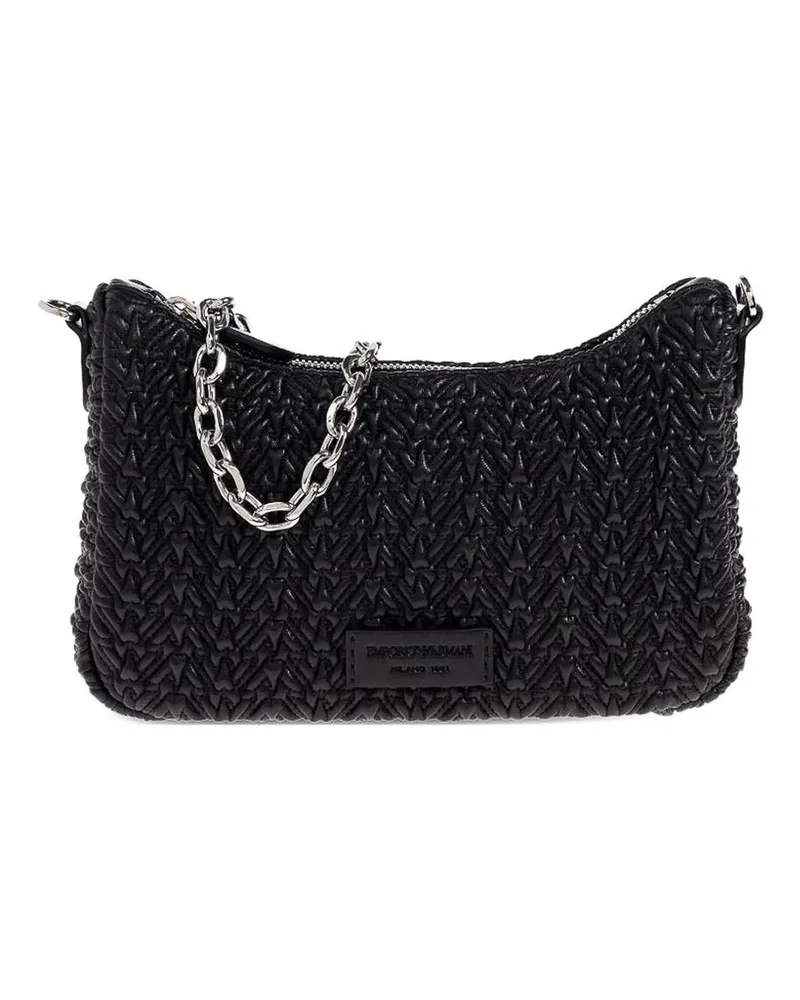 Emporio Armani Schultertasche - Schwarz Schwarz