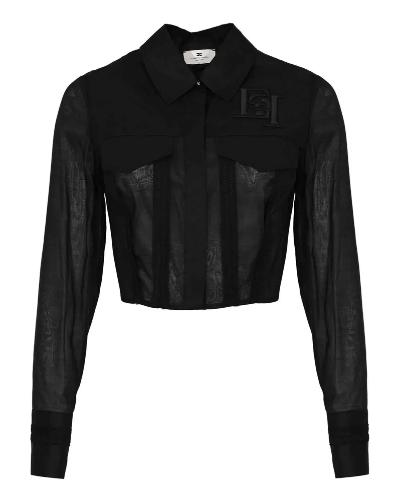 Elisabetta Franchi Hemd - Schwarz Schwarz