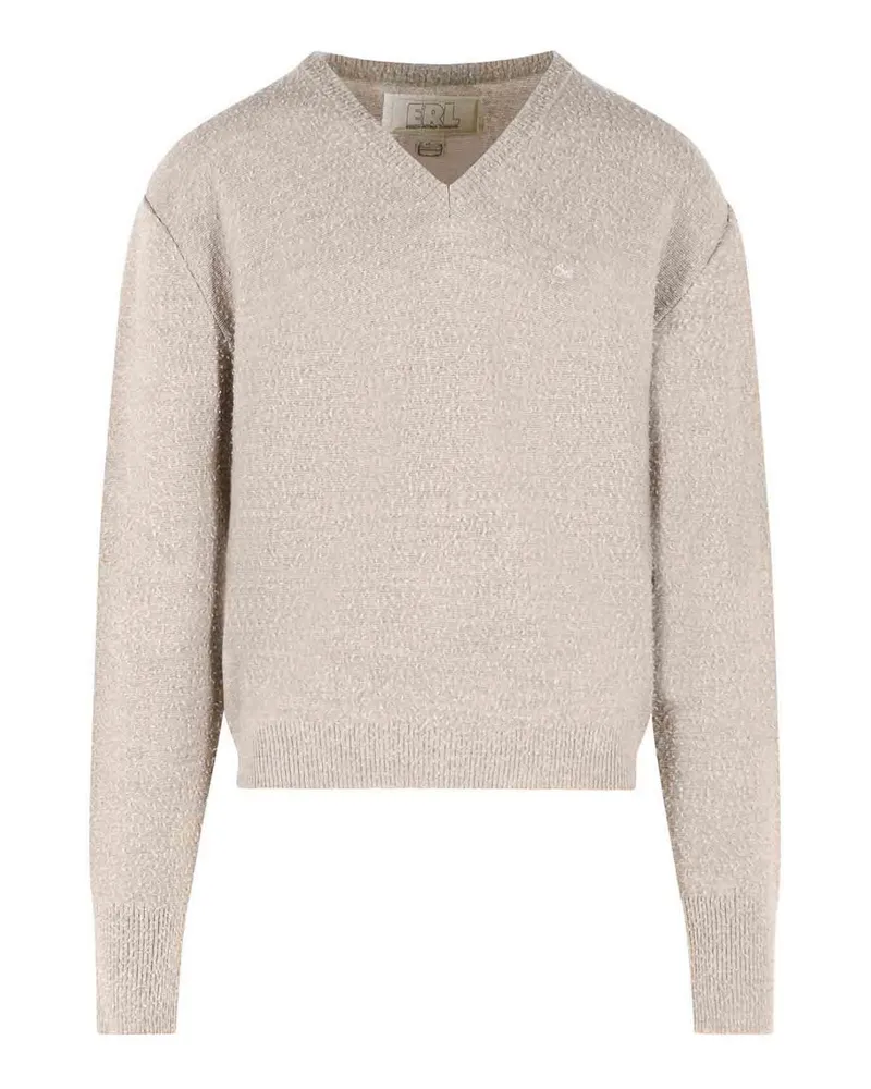 ERL Rundhalspullover - Beige Beige