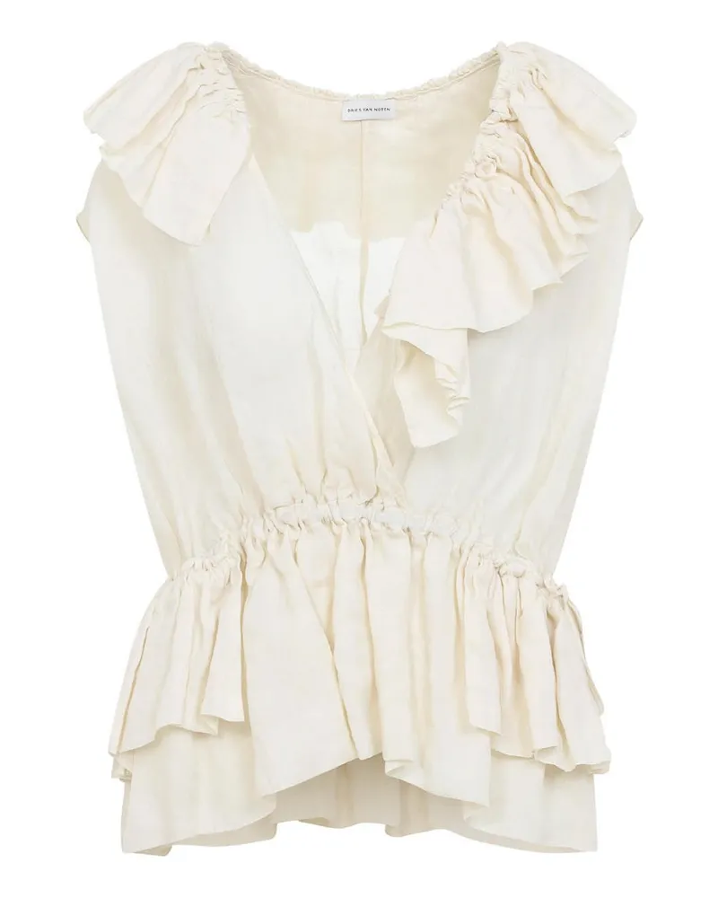 Dries van Noten Top - Weiß Weiß