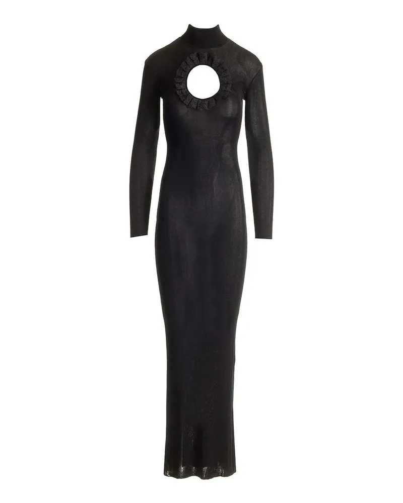 Self-Portrait Maxikleid - Schwarz Schwarz