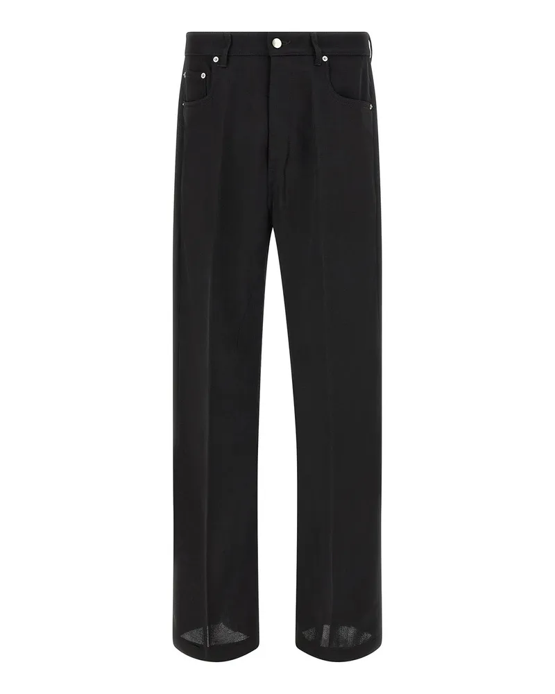 Rick Owens Straight Leg Jeans - Schwarz Schwarz