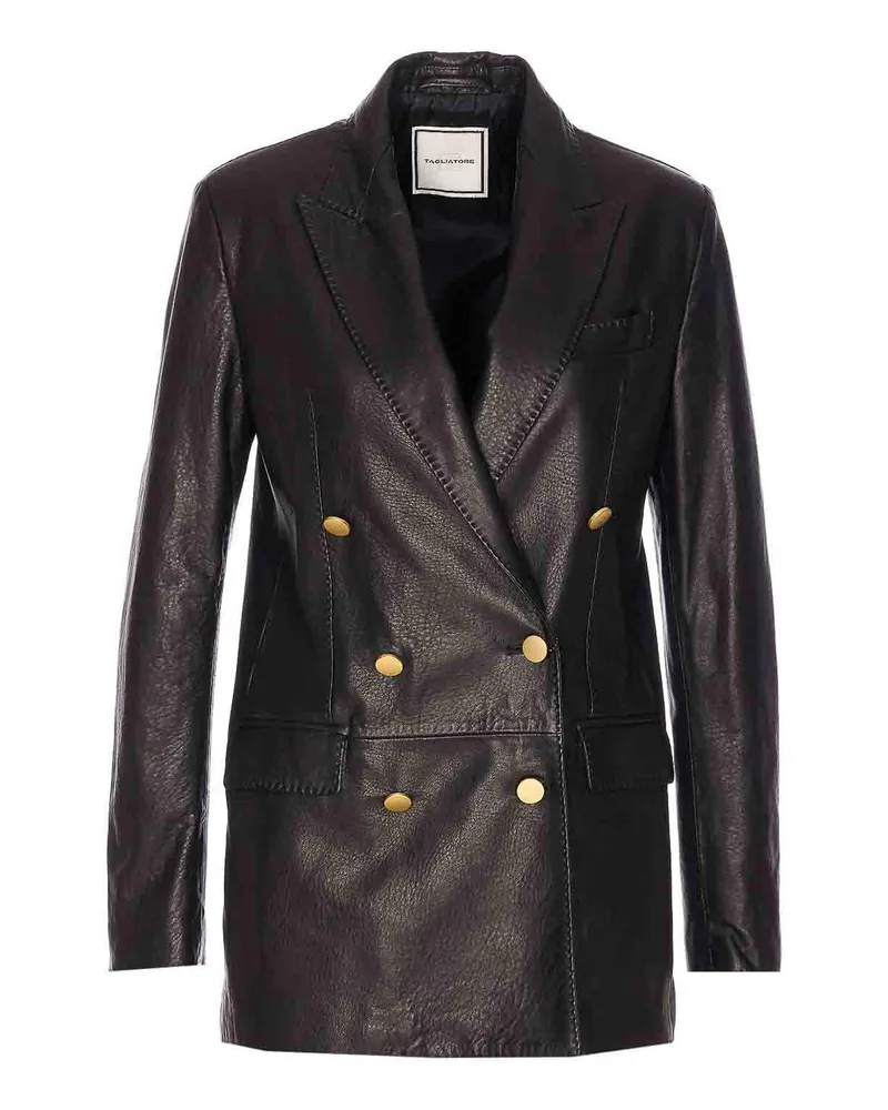 Tagliatore Lederjacke - Schwarz Schwarz