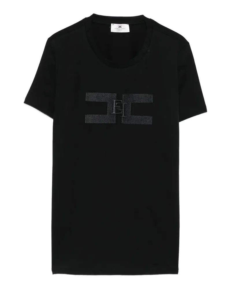 Elisabetta Franchi Rundhalspullover - Schwarz Schwarz