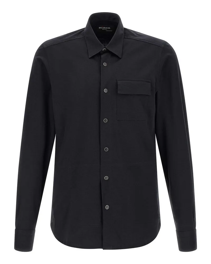 Kiton Hemd - Blau Blau