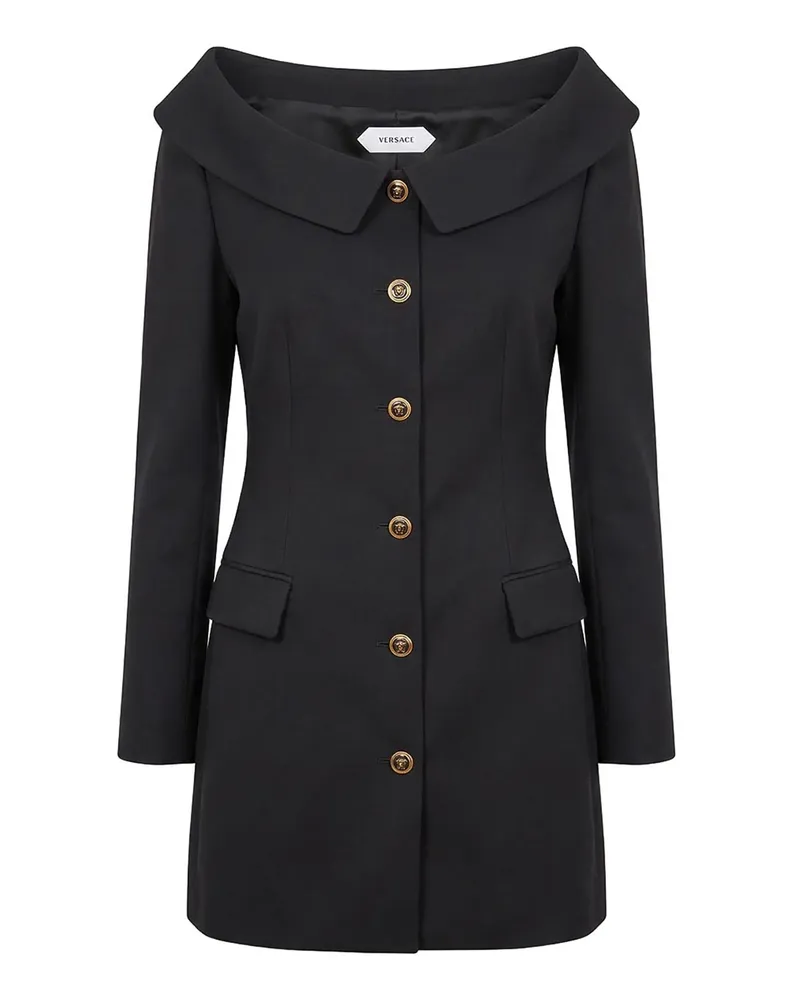 Versace Kurzes Kleid - Schwarz Schwarz