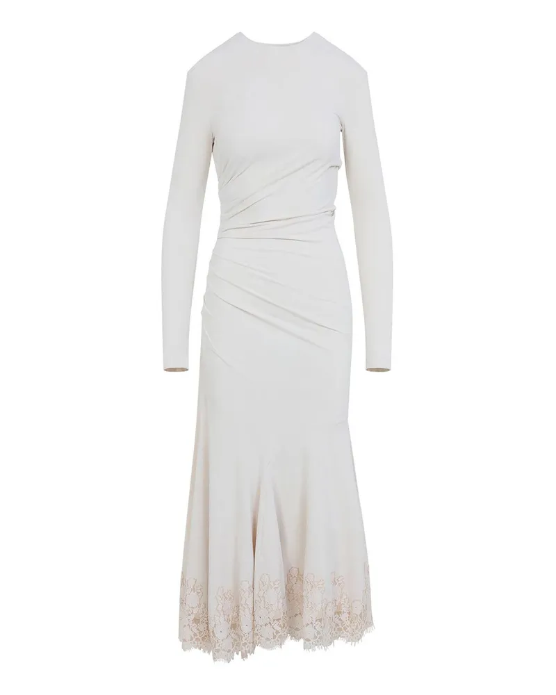 Alberta Ferretti Knielanges Kleid - Creme Creme