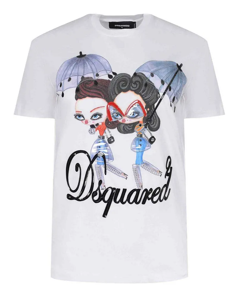 Dsquared2 T-Shirt - Weiß Weiß