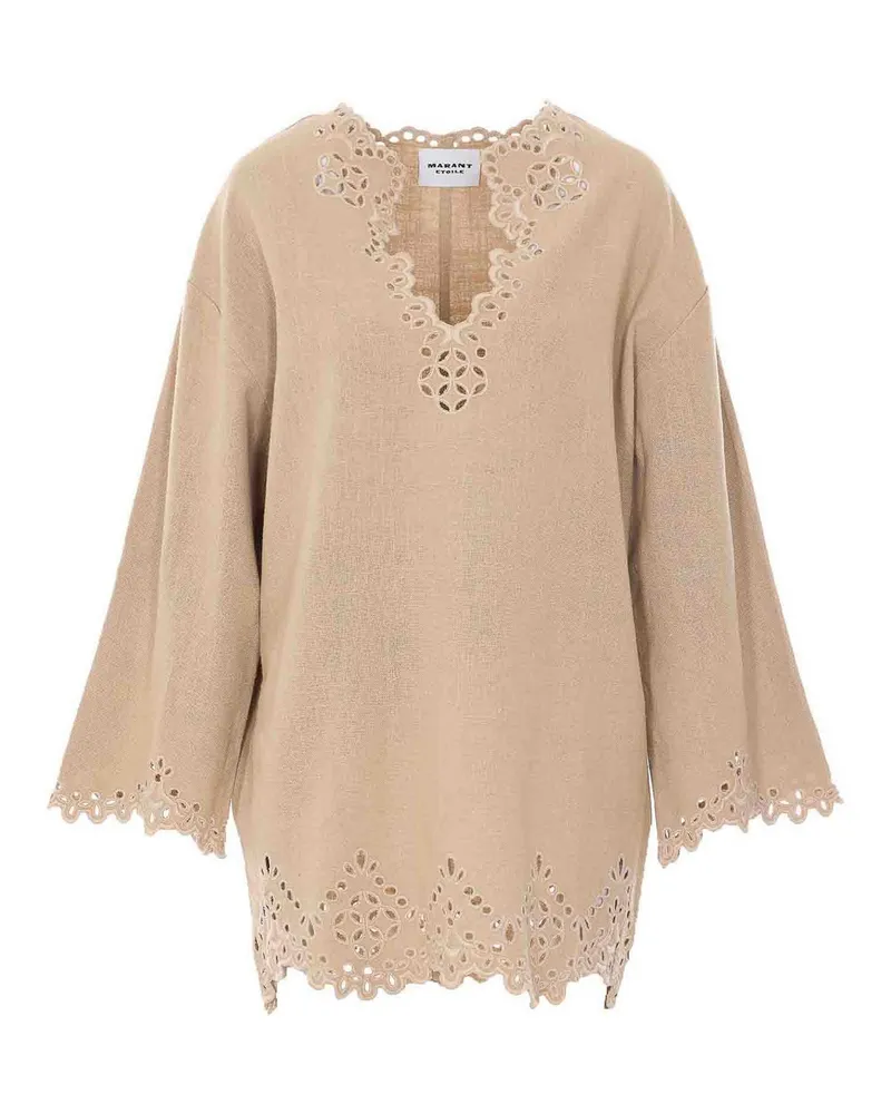 Étoile Isabel Marant Knielanges Kleid - Beige Beige
