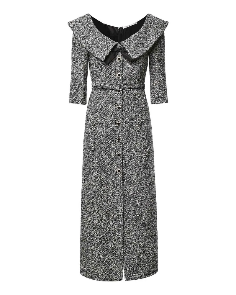 Alessandra Rich Knielanges Kleid - Weiß Weiß