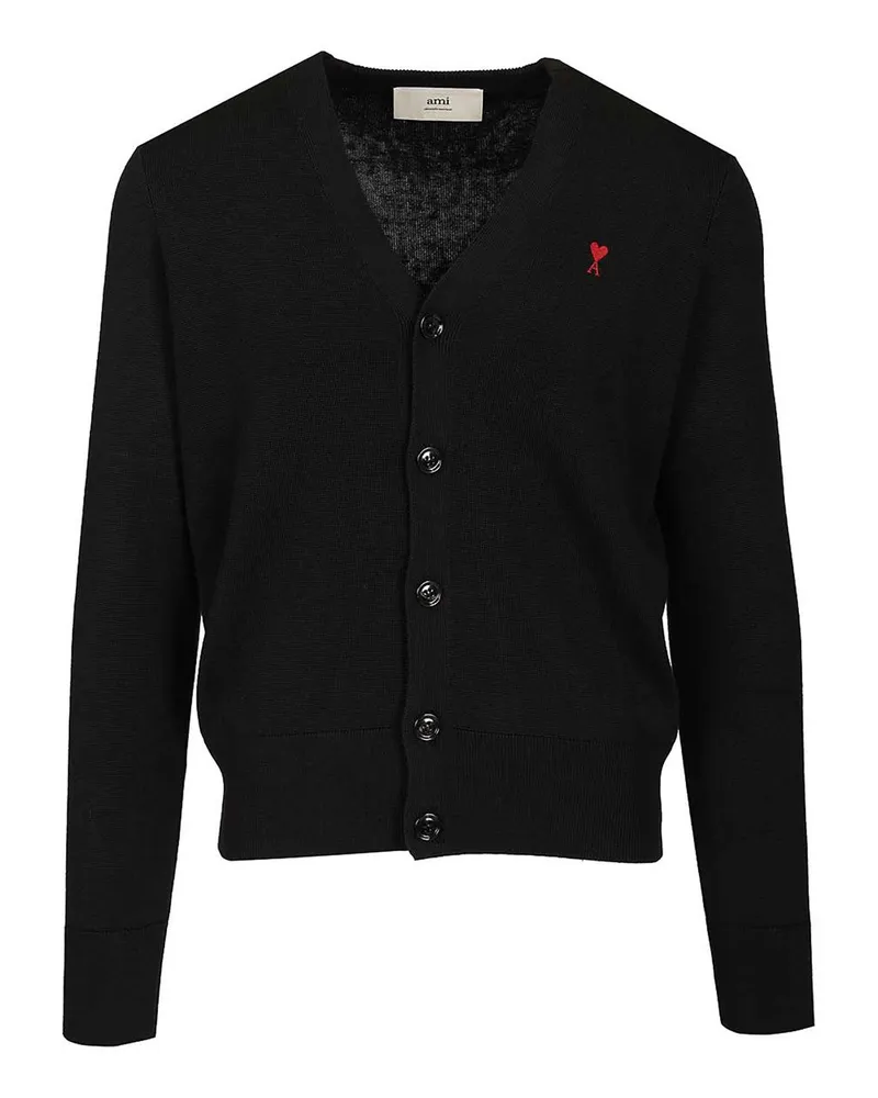 AMI Paris Cardigan - Schwarz Schwarz