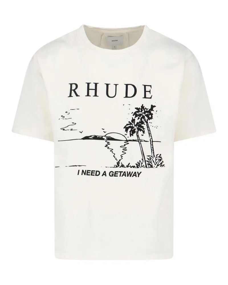 RHUDE T-Shirt - Weiß Weiß