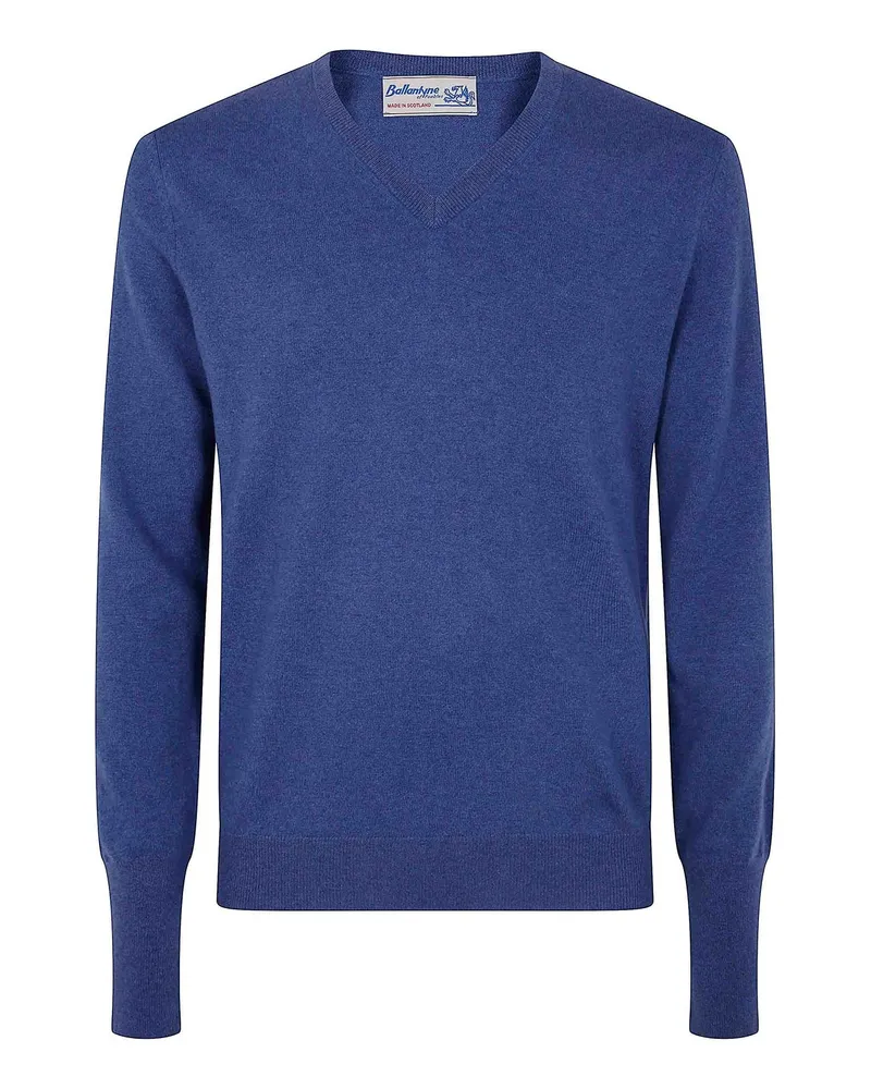 Ballantyne V-Pullover - Blau Blau