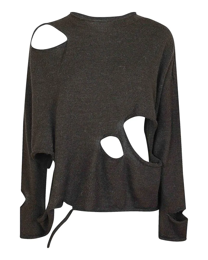 Yohji Yamamoto U-Boot-Pullover - Hellbraun Hellbraun