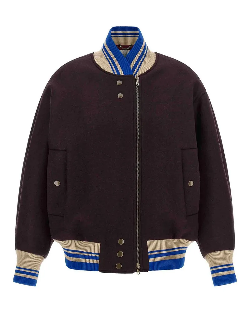 Dries van Noten Bomberjacke - Lila Lila