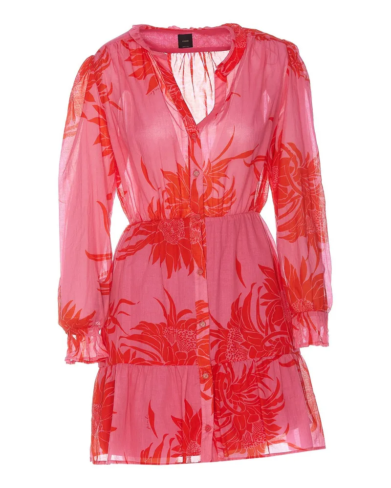 Pinko Knielanges Kleid - Rot Rot