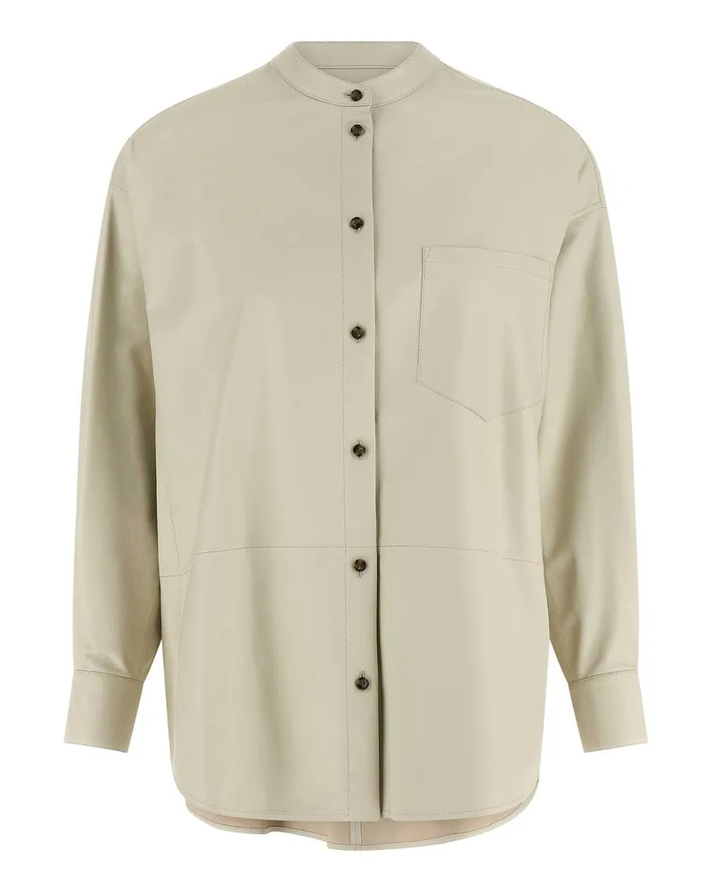 Yves Salomon Hemd - Weiß Weiß