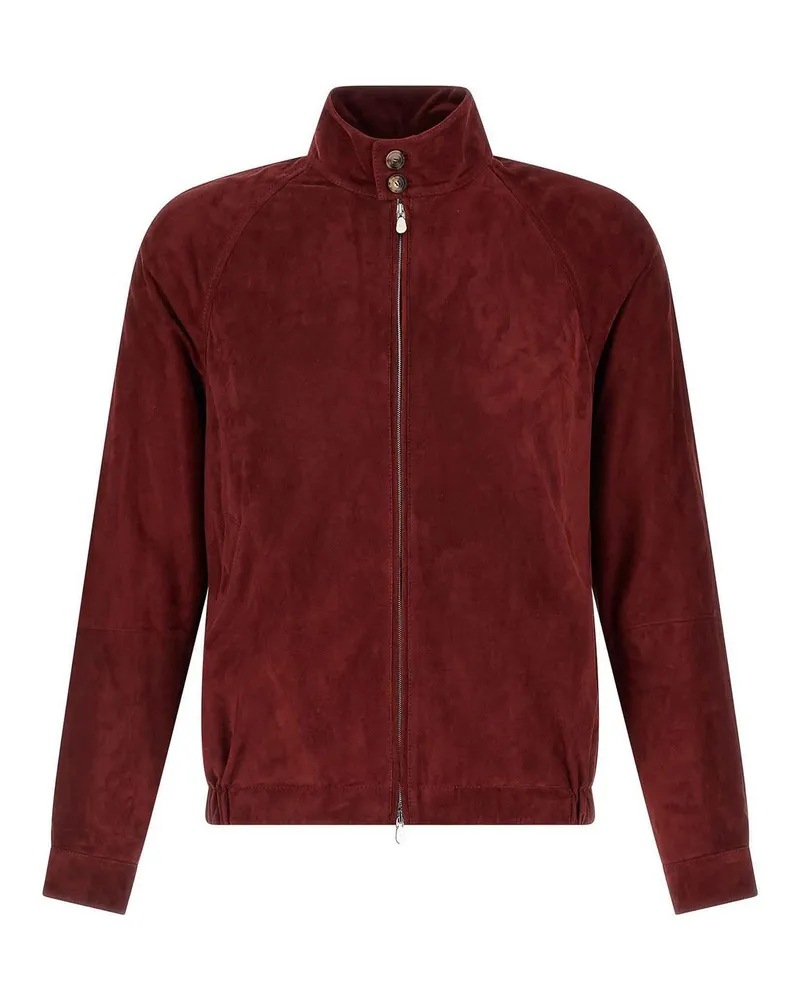 Brunello Cucinelli Lederjacke - Rot Rot