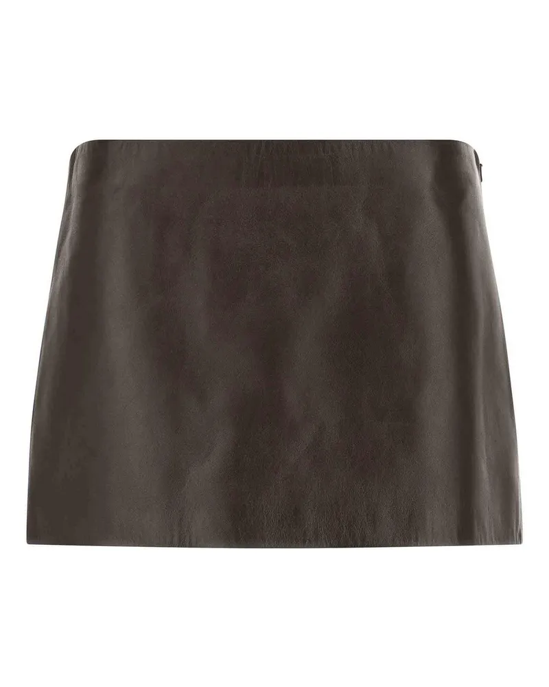 KHAITE Lederrock - Braun Braun