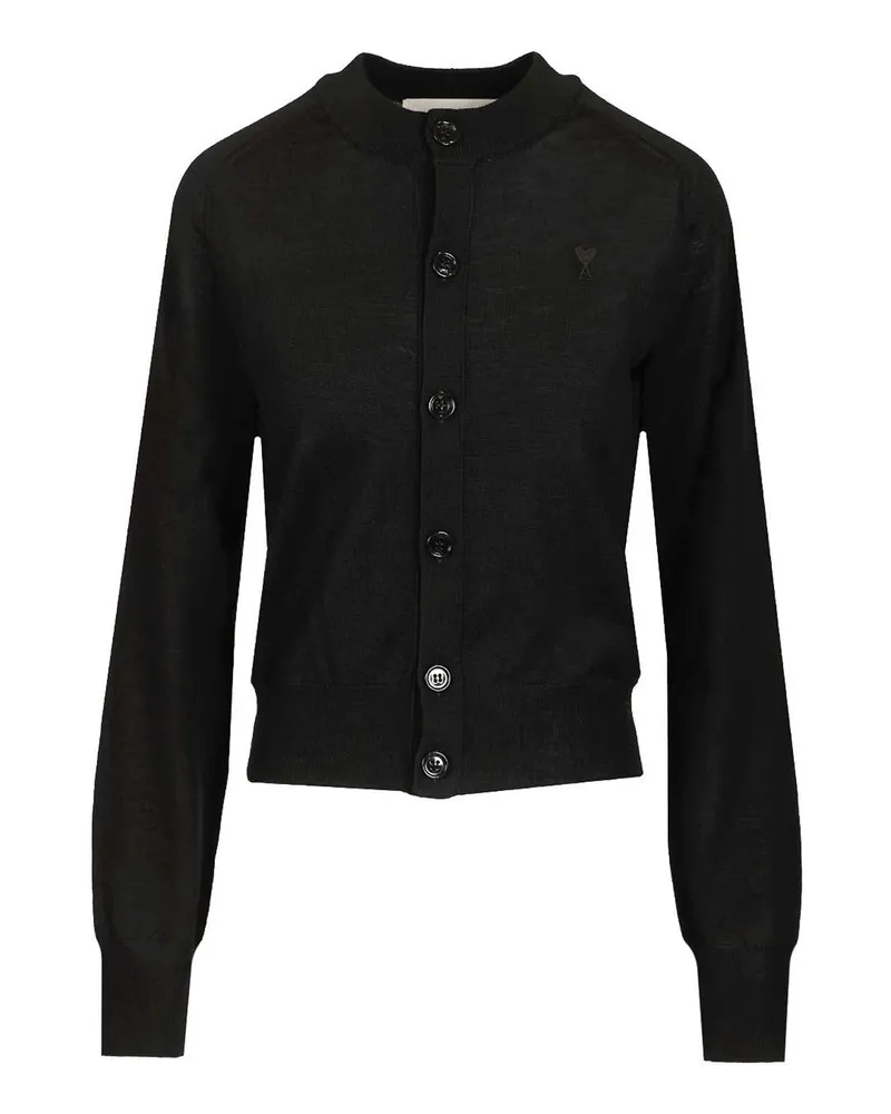 AMI Paris Cardigan - Schwarz Schwarz