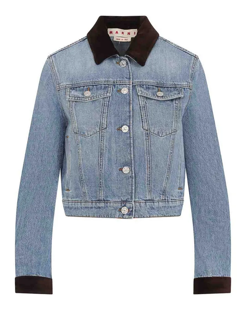 Marni Jeansjacke - Dunkles Jeansblau Dunkles