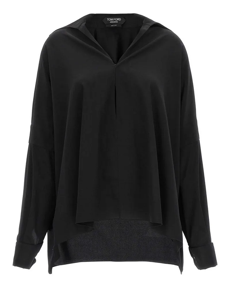 Tom Ford Hemd - Schwarz Schwarz