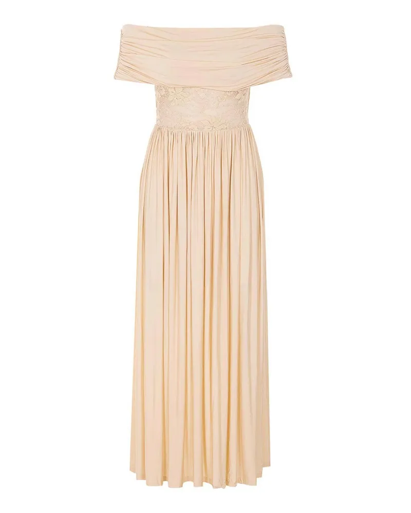 Zimmermann Knielanges Kleid - Beige Beige