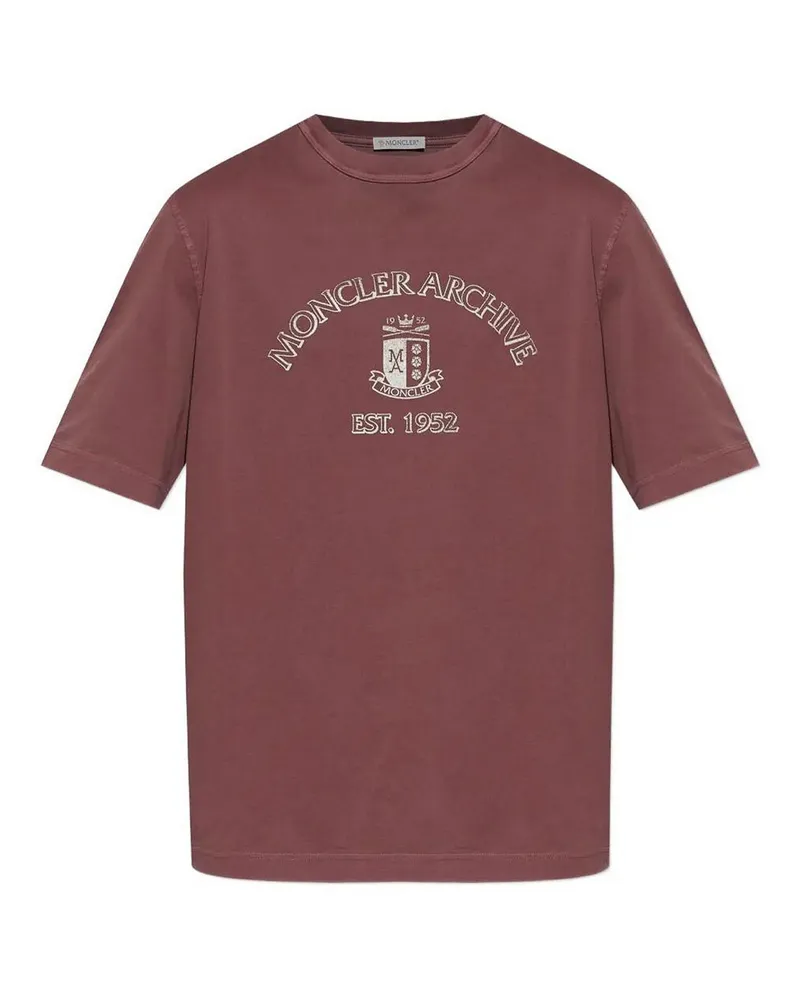 Moncler T-Shirt - Dunkelrot Dunkelrot