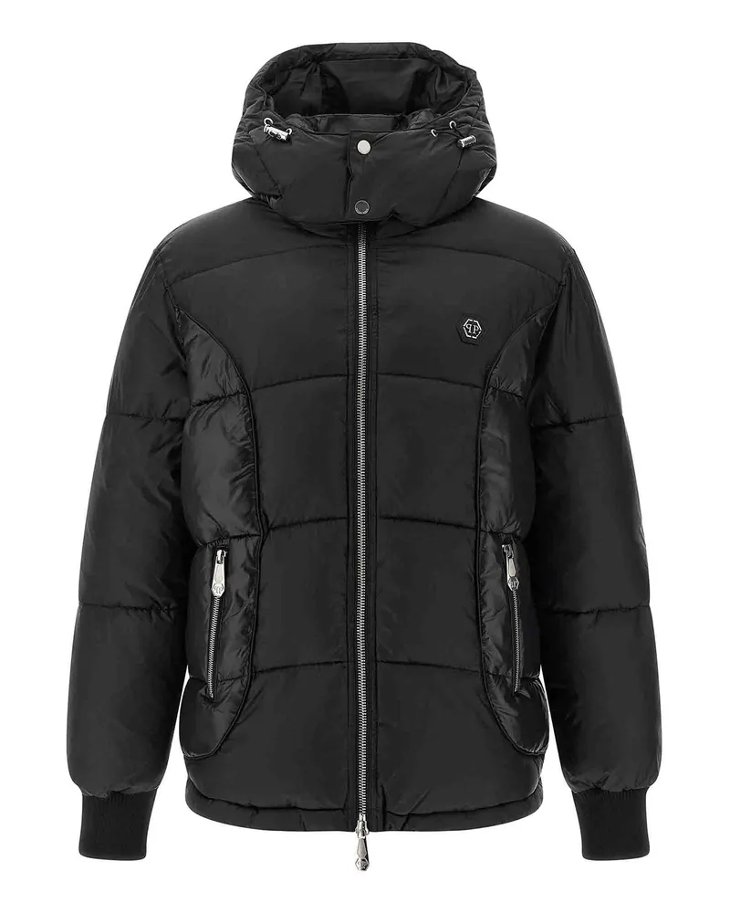 Philipp Plein Daunenjacke - Schwarz Schwarz