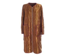 Daunenmantel - Dunkelorange