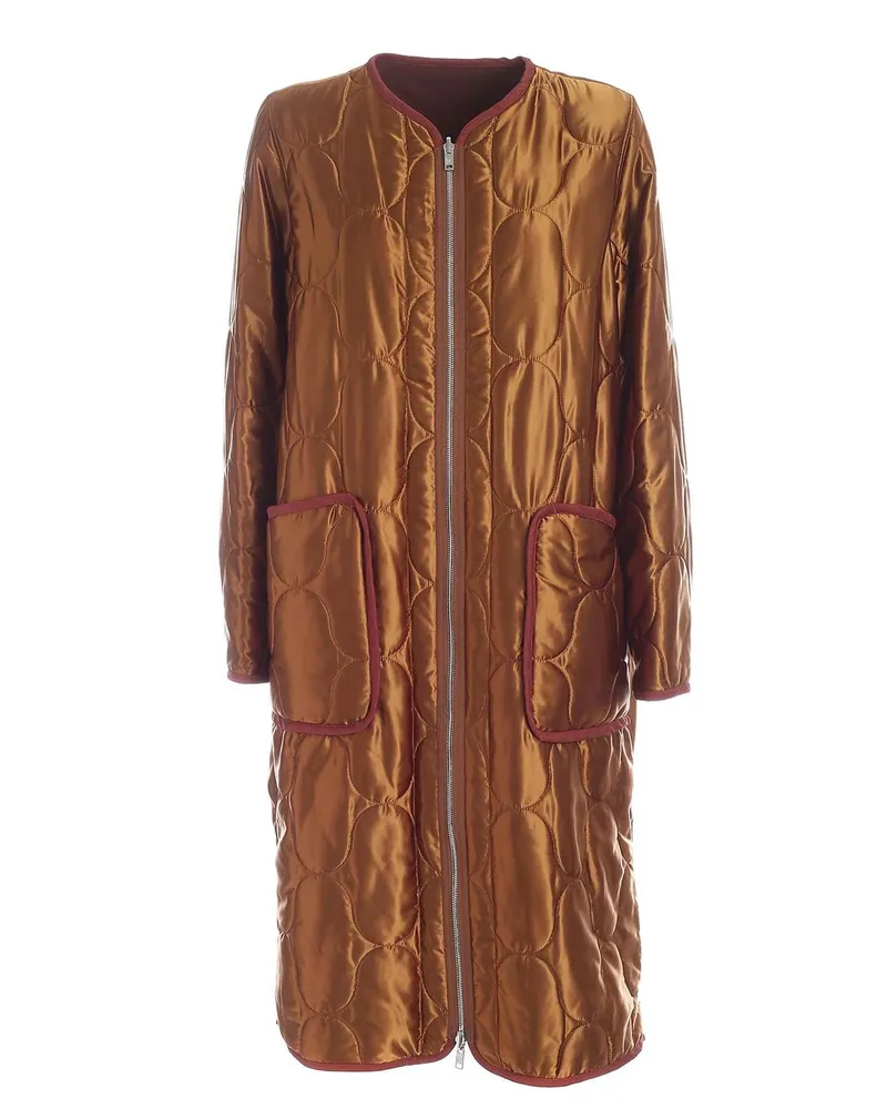 Kenzo Daunenmantel - Dunkelorange Bronze
