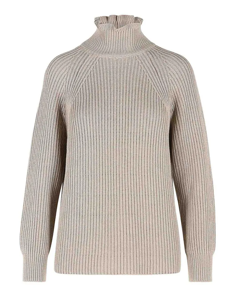 Max Mara Rundhalspullover - Beige Beige