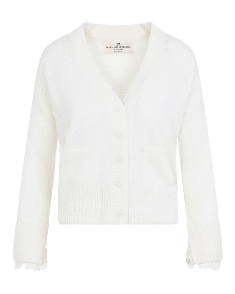 Ermanno Scervino Cardigan - Weiß Weiß