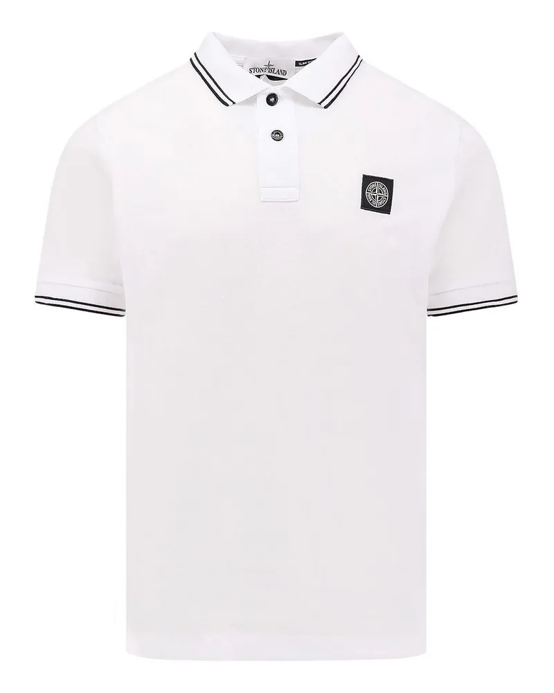 Stone Island Poloshirt - Weiß Weiß