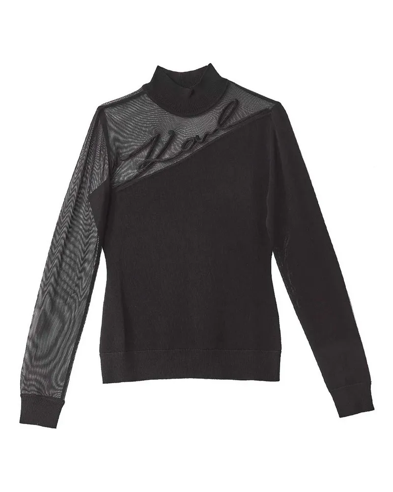Karl Lagerfeld Rollkragenpullover - Schwarz Schwarz