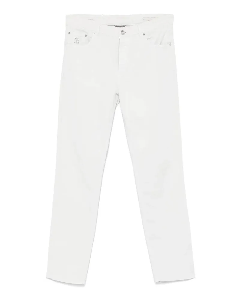 Brunello Cucinelli Straight Leg Jeans - Weiß Weiß